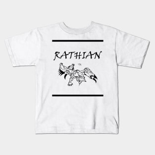 Black Rathian Stile Kids T-Shirt